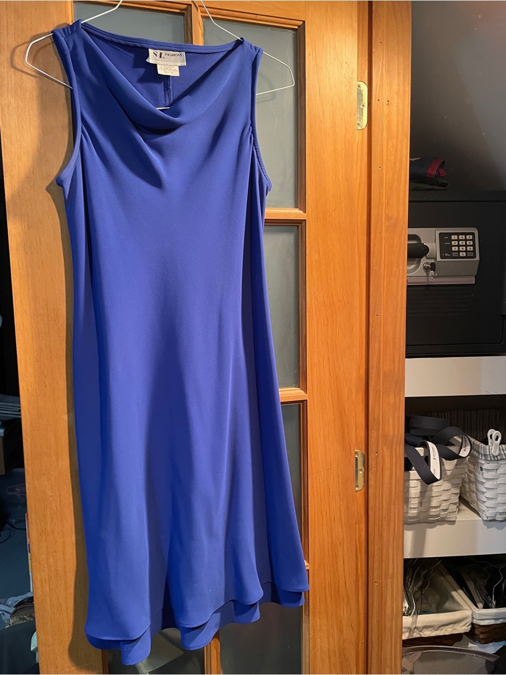 Sleeveless Midi Dress in Royal Blue